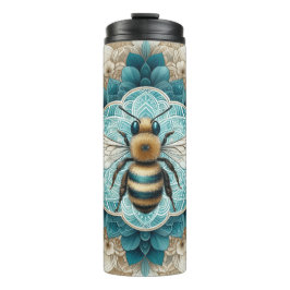 Termo Elegante Bumble Bee Mandala