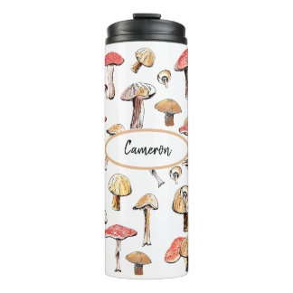 Termo Elegante champiñón salvaje Personalizado Naturalez