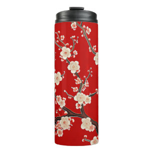 Termo Elegante ciruela roja