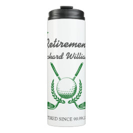 Termo Elegante club de golf de retiro Fiesta temático Wr