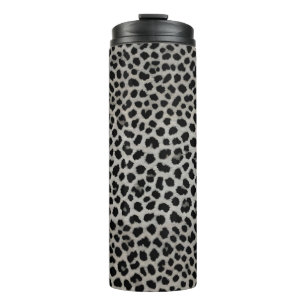 Termo Elegante Colección de Leopardo Blanco de Lujo