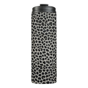 Termo Elegante Colección Moderna de Lujo Leopardo Blanco