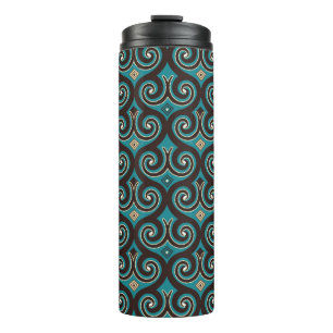 Termo Elegante elemento, arabesco fondo sin costura
