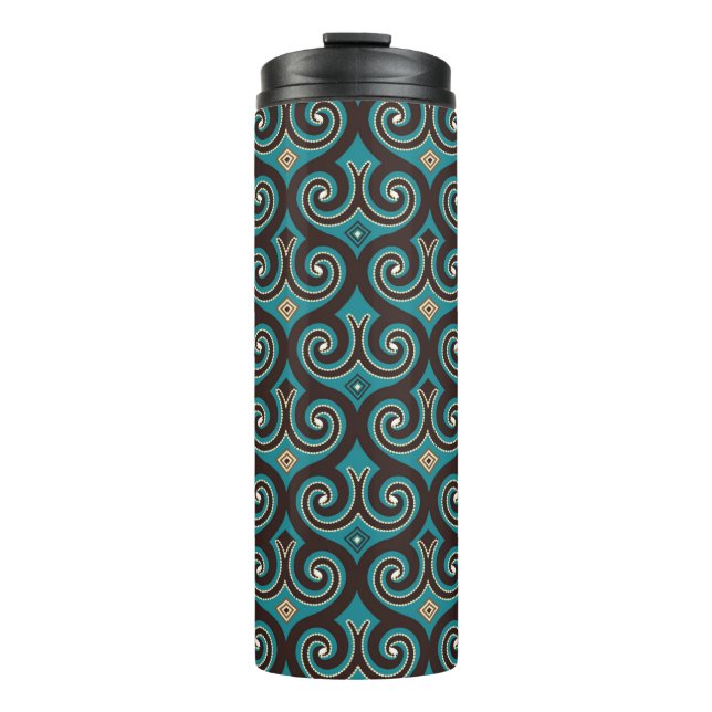 Termo Elegante elemento, arabesco fondo sin costura (Anverso)