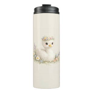 Termo Elegante Estación de Papelería de Nenúfar de Cisne