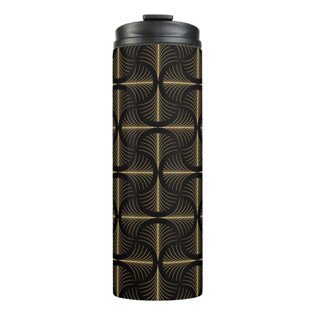 Termo Elegante estilo Art Déco con un patrón de repetici (Anverso)
