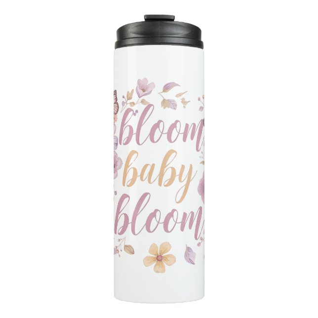 Termo Elegante Floral Acuarela (Anverso)