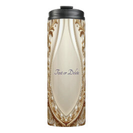 Termo Elegante Floral Ornata de Oro