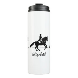 Termo Elegante jinete de vigas que interpreta una piruet