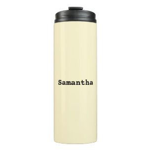 Termo Elegante Minimalista Amarillo Buttermilk Personali