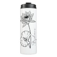 Elegante Nombre de Script Lotus Julio Mes Flor