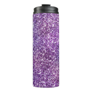 Termo Elegante Patrón Abstracto Morado Chic y Con Estilo