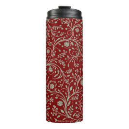 Termo Elegante patrón floral botánico – Naturaleza minim