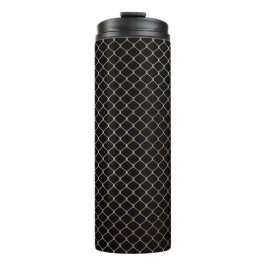 Termo Elegante patrón moderno de cadena de vallas de oro