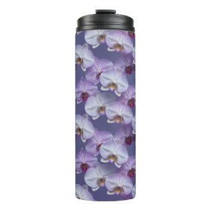 Termo Elegante patrón sin fisuras de orquídeas de venas 