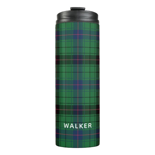 Termo Elegante Plaid Davidson Tartán Personalizado  (Anverso)