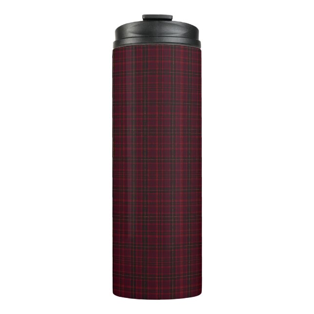 Termo Elegante Tartán Burgundy (Anverso)