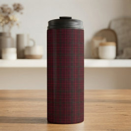 Termo Elegante Tartán Burgundy