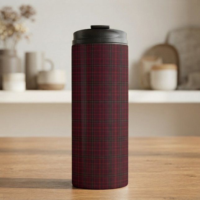 Termo Elegante Tartán Burgundy (Subido por el creador)