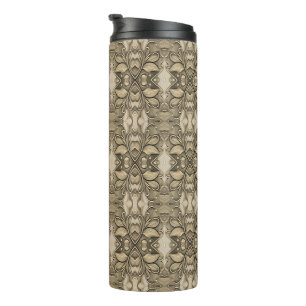 Termo Elegante Tumbler termal moderno de oro decorativo
