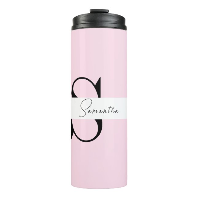 Termo Elegante Tumbler termal personalizado del Pastel R (Anverso)