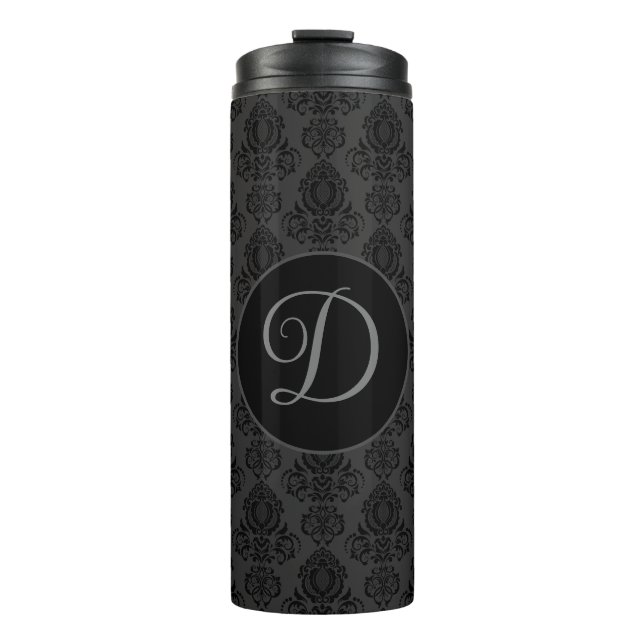 Termo Elegante, vintage, victoriano Damask personalizado (Anverso)