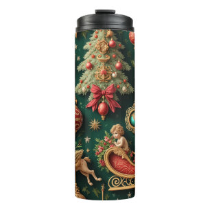 Termo Elegantes Navidades barrocos Tumbler térmico