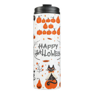 Termo Elementos de diseño de Halloween. Clases de Hallow