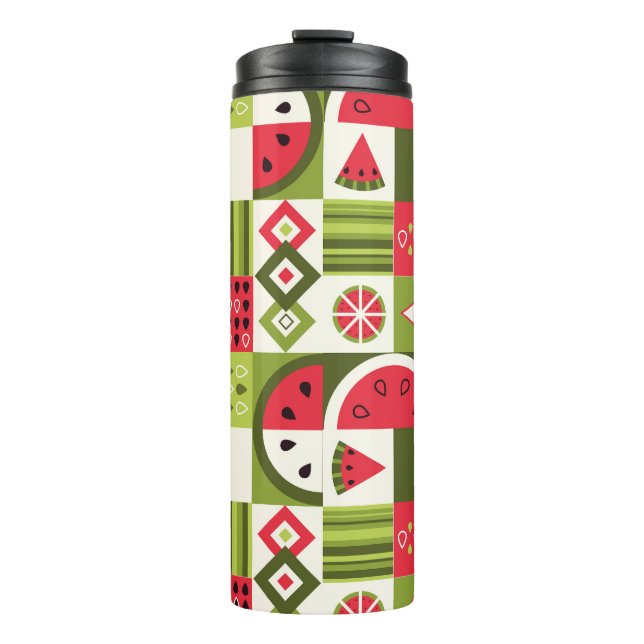 Termo Elementos decorativos de la sandía Impresión de ar (Anverso)