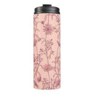 Termo Elementos vintage florales, fondo sin fisuras.
