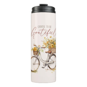 Termo Elige estar agradecido - Bicicleta y caída rusa