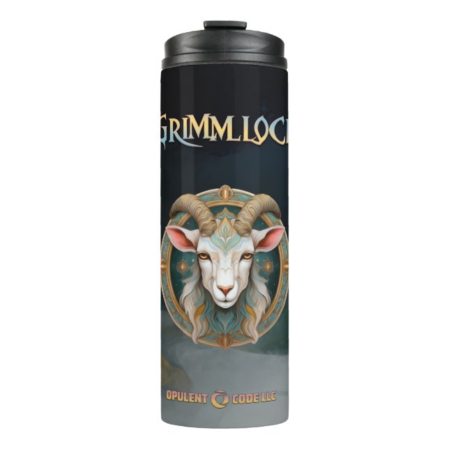 Termo Emblema de Cabra Fantasía RPG de Grimmloch (Anverso)