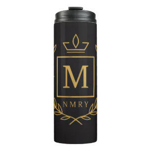 Termo "Emblema Real NMKY – Diseño de Cresta con Monogram
