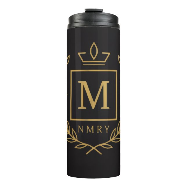 Termo "Emblema Real NMKY – Diseño de Cresta con Monogram (Anverso)