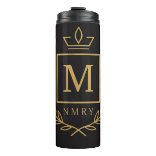Termo "Emblema Real NMKY – Diseño de Cresta con Monogram