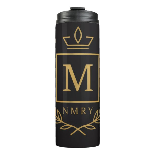 Termo "Emblema Real NMKY – Diseño de Cresta con Monogram (Anverso)