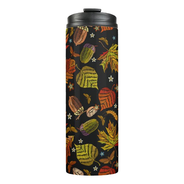Termo Embroidery art. Autumn seamless pattern. Leaves, a (Anverso)