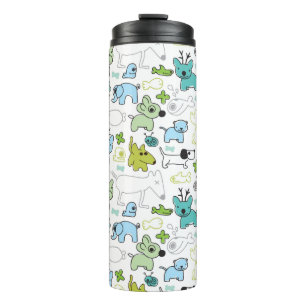 Termo embroma el modelo animal del fondo