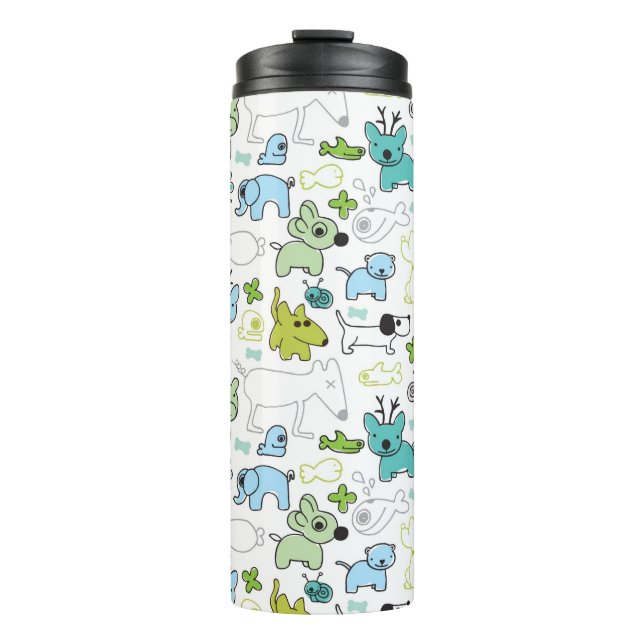 Termo embroma el modelo animal del fondo (Anverso)