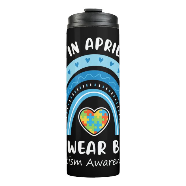 Termo En abril usamos camisa azul es el regalo perfecto  (Anverso)