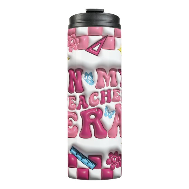 Termo En mi época de profesor, burbuja puffy tumbler 3D (Anverso)