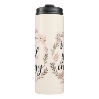 Termo Energía de Chica Suave Floral Bonita Femenina