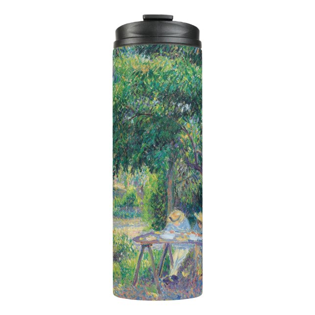 Termo Enfants attabés dans le jardin Camille Pissarro (Anverso)