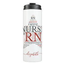Termo Enfermera con nombre RN Star Thermal Tumbler