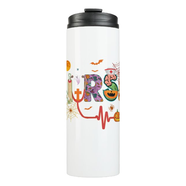 Termo Enfermera de disfraces de Halloween Stethoscope Bo (Anverso)