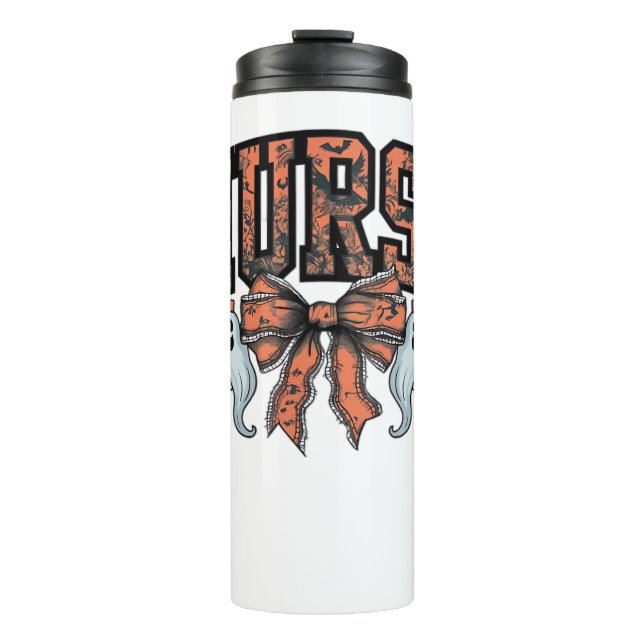 Termo Enfermera de Halloween asusta Coquette Bow Classic (Anverso)