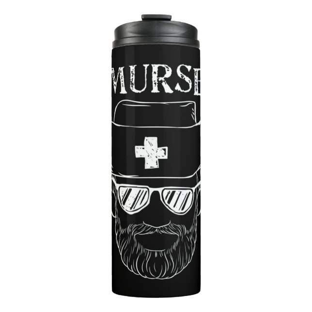 Termo Enfermera de Murse Man Divertida Tshirt regalo par (Anverso)