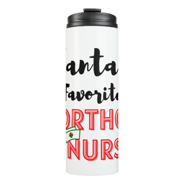 Termo Enfermera ortopédica para navidades (Anverso)