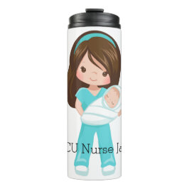 Termo Enfermera personalizada de la NICU con Navidades p