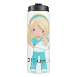 Termo Enfermera personalizada de la NICU con Navidades p